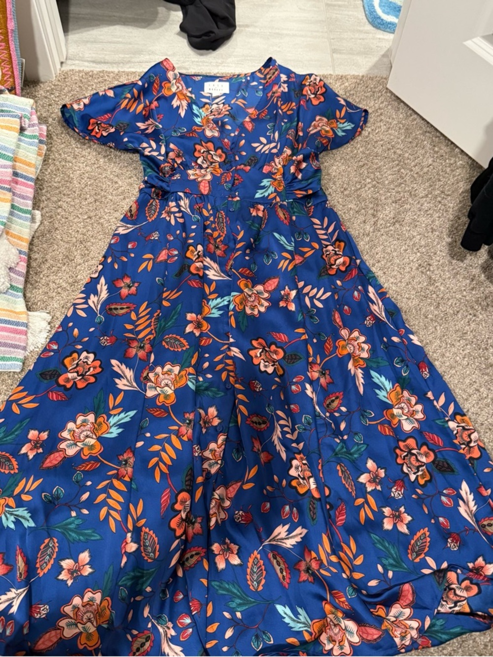 Lost and Wander Floral Midi Dress